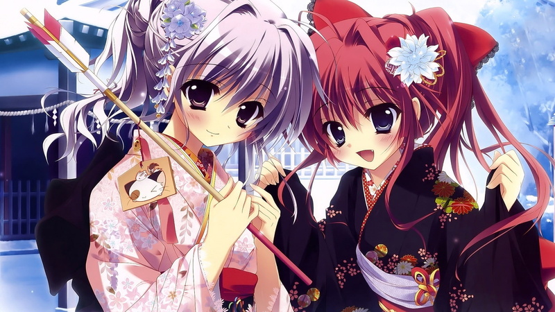 anime, sale, day, venetian mask, anime girls, shopping, creativity, mask - disguise, indoors, Mashiroiro Symphony, female likeness, for sale, art and craft