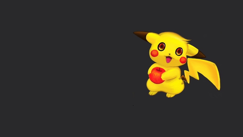 art, pokemon, Michael Galapon, Old digital paintings and drawings, Apple, minimalism, Pikachu, anime, childrens, 1080P, nya, Pokémon Gb
