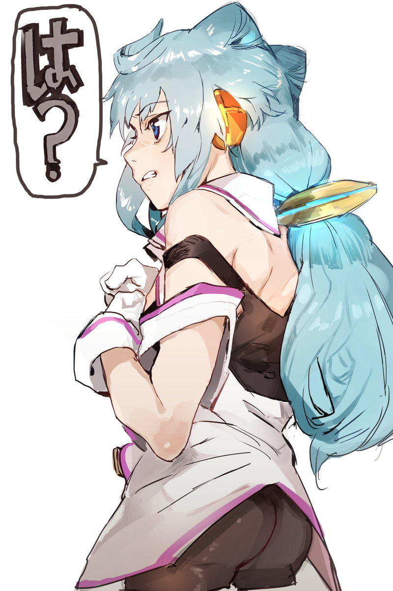 anime girls, femboy, anime, blue hair, 1080P