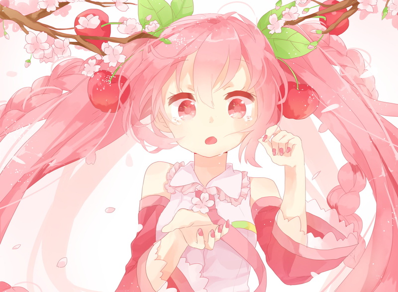 Anime, Sakura Miku, Vocaloid, 720P