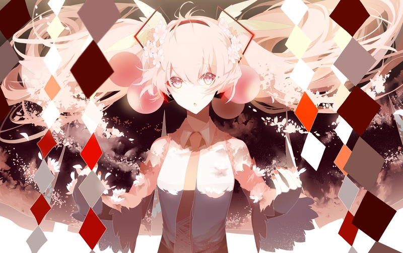 anime, anime girls, 2K, Sakura Miku, Vocaloid, Hatsune Miku