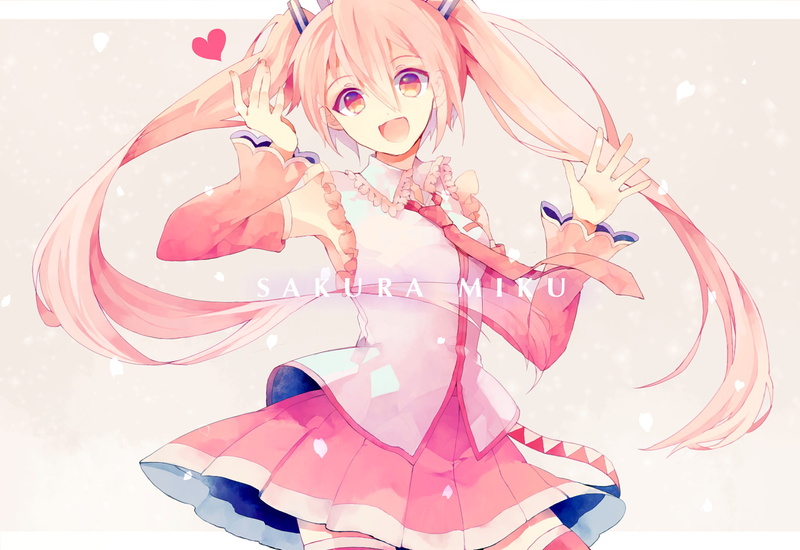 Vocaloid, 1080P, Hatsune Miku, Sakura Miku, Anime