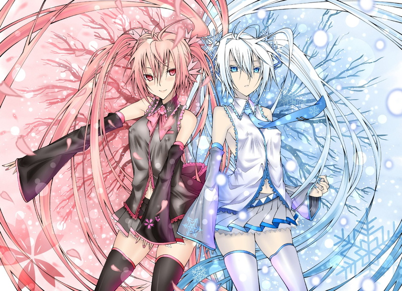 Anime, Sakura Miku, Hatsune Miku, 1080P, Vocaloid