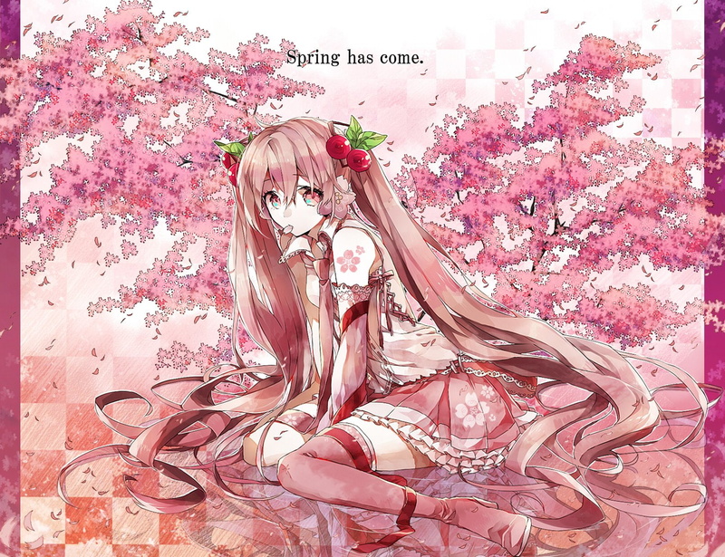 720P, Vocaloid, Anime, Sakura Miku