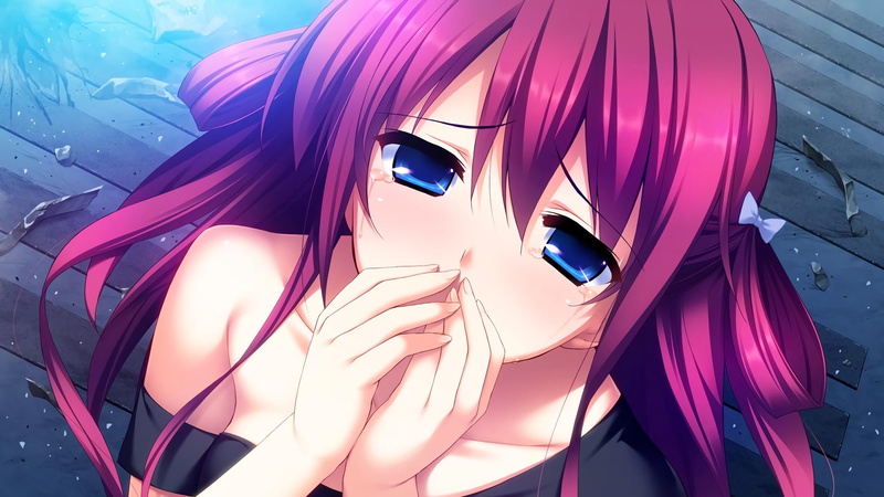 fashion, modern, futuristic, tears pink hair grisaia no kajitsu suou amane anime anime girls, pink color, purple, day, nature, human representation, art and craft
