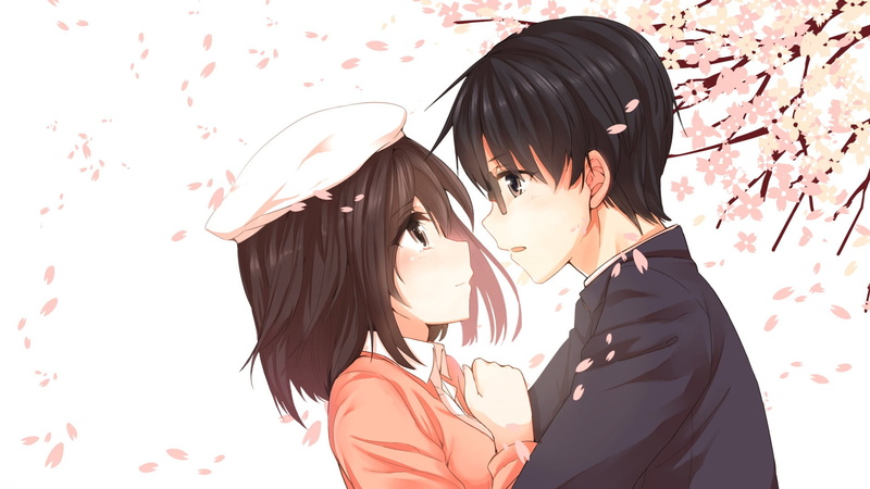 Blush, standing, Saekano: How to Raise a Boring Girlfriend, Hat, Glasses, leisure activity, Black Hair, hairstyle, Flower, headshot, casual clothing, women