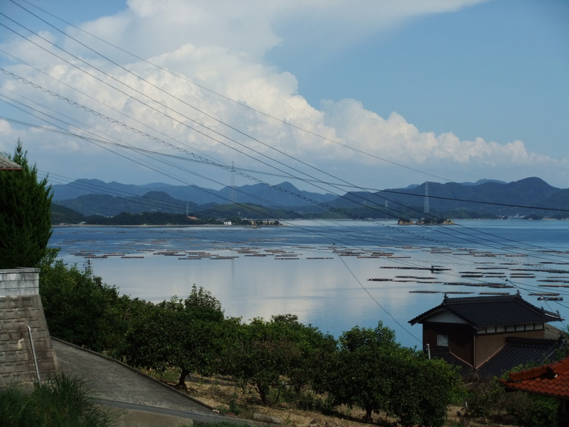 built structure, cable, power supply, river, cloud - sky, scenics - nature, sky, power line, beauty in nature, seto inland sea, outdoors, transportation