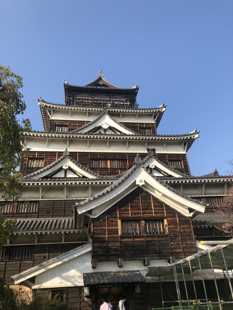 journey, roof, day, building exterior, traditional, architecture, travel destinations, built structure, clear sky, spirituality, ornate, hiroshima, s, view