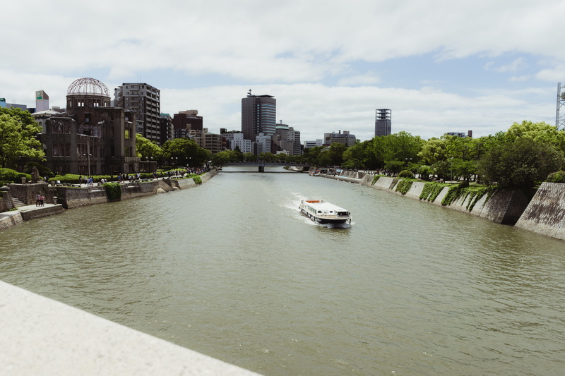 5K, cityscape, nautical vessel, city, hiroshima, architecture, cloud - sky, waterfront, sky, nature, japan, building exterior, office building exterior