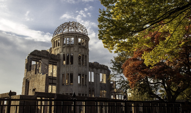 tree, wall, trees, outdoors, dome, building exterior, japan, travel, history, city, cloud - sky, the past, near, no people, gray, building, nature, low angle view