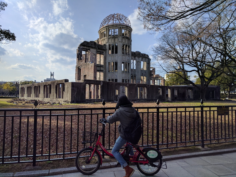 leisure activity, tree, built structure, land vehicle, sightseeing, lifestyles, men, full length, riding, transportation, japan, 4K, bike, bicycle, nature