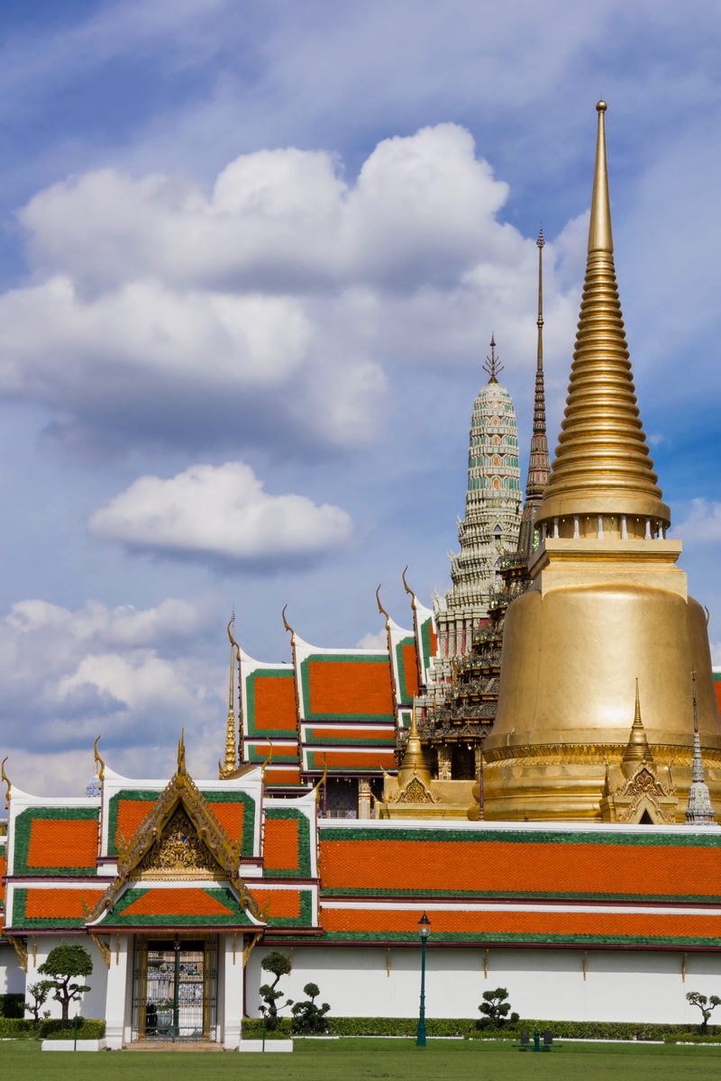 travel destinations, travel, thailand, southeast asia, place of worship, spire, nature, landmark, gate, religion, outdoors, asia, pagoda, building, gold colored