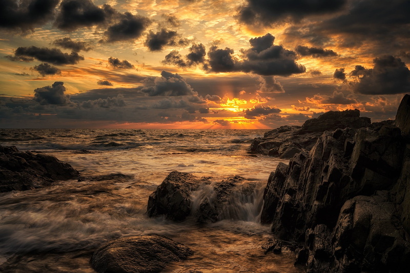orange color, motion, horizon over water, board, brown, scenics - nature, sky, outdoors, water, land, beach, rock, cloud - sky, solid, tranquility, flowing water