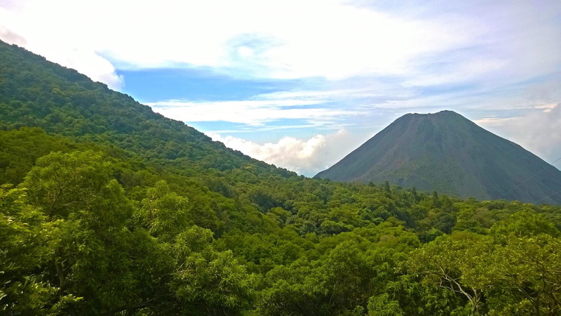 mountain, tranquility, outdoors, el salvador, nature, forest, 1080P, tranquil scene, beauty in nature, green hill, non-urban scene, no people, tree, cerro verde national park