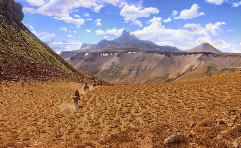 one person, unrecognizable person, cajon, horse, loicas, Argentina, cerrocampanario, remote, land, climate, scenics - nature, Andes, jmpznz, non-urban scene