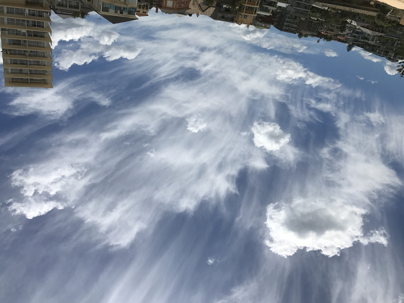 scenics - nature, cloud - sky, white color, building, summer, manly, tranquility, low angle view, nature, 4K, building exterior, sky, day, outdoors, australia