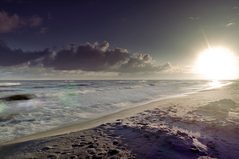 clouds, sea, water, sunset, aquatic sport, the horizon, northern poland, 5K, natural, body, horizon over water, the baltic sea, holidays, horizon, sunlight