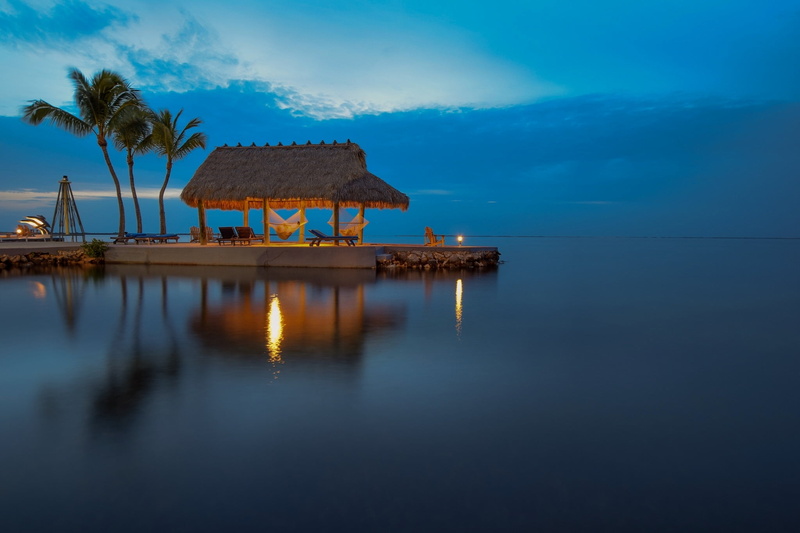 Key Largo, the evening, FL, water surface, the ocean, The Atlantic ocean, 1080P, the Florida Keys, Atlantic Ocean, Florida Keys, palm trees, Florida, the