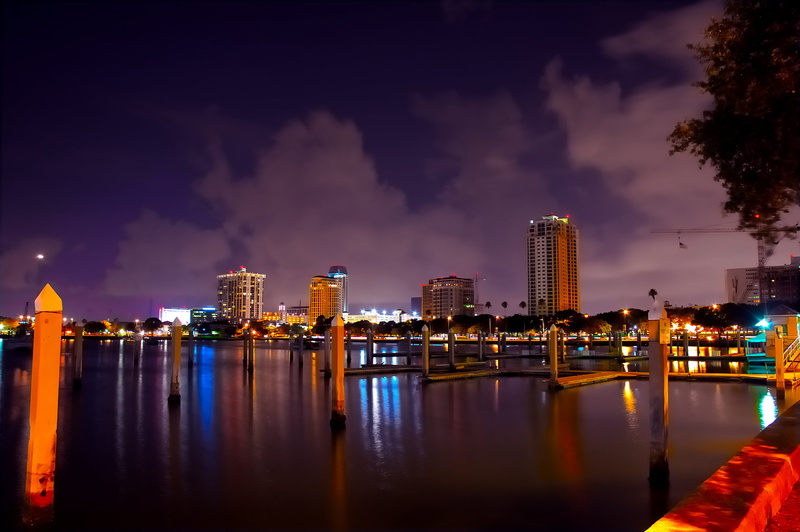 office building exterior, nature, no people, St. Petersburg, architecture, illuminated, urban skyline, building, built structure, saint, waterfront, water