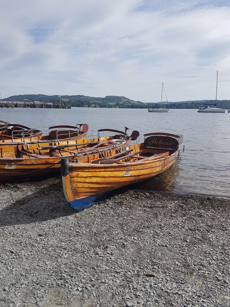land, moored, nature, anchored, scenics - nature, beach, tranquility, water, nautical vessel, relaxed, sea, windermere, outdoors, day, no people, wooden