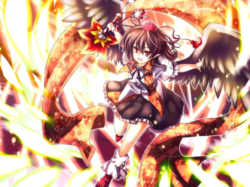 720P, Anime, Touhou, Aya Shameimaru