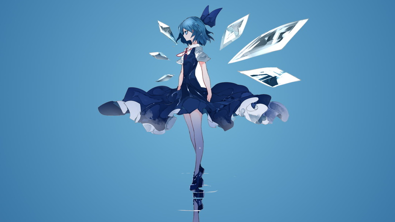 anime girls, Cirno, artwork, 1080P, concept art, digital art, original characters, Touhou