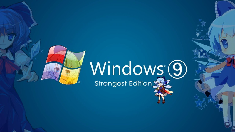 Microsoft Windows, Cirno, Touhou, anime girls, 1080P