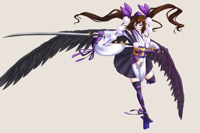himekaidou, untsue, 1080P, hatate, touhou, white