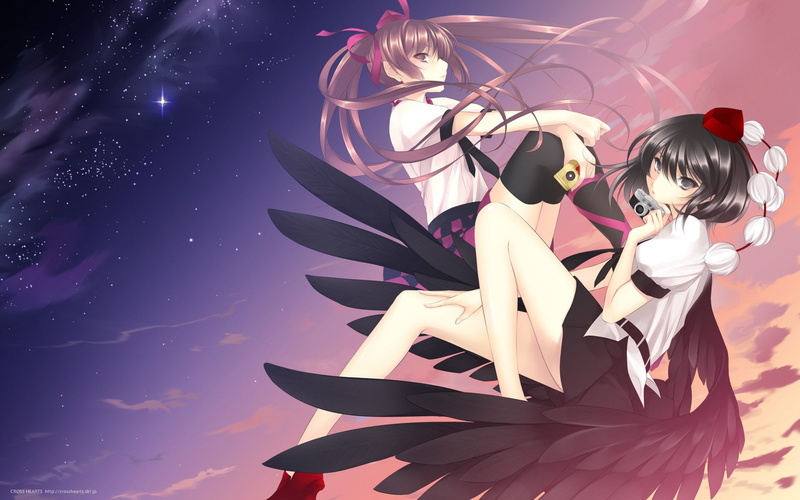 Touhou, Anime, Hatate Himekaidou, 1080P, Aya Shameimaru
