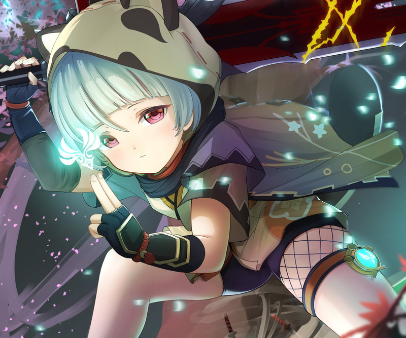 anime, Sayu (Genshin Impact), video game animals, Video Game Creatures, anime games, video game girls, Genshin Impact, 2K, video game characters, video