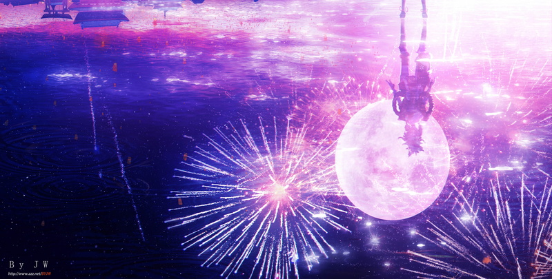 Yoimiya (Genshin Impact), Genshin Impact, fireworks, 4K