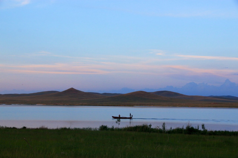 tranquil scene, tranquility, transportation, 1080P, grass, cloud - sky, mountain range, China, Inner Mongolia, sky, scenics, scenics - nature, plant, beauty in nature