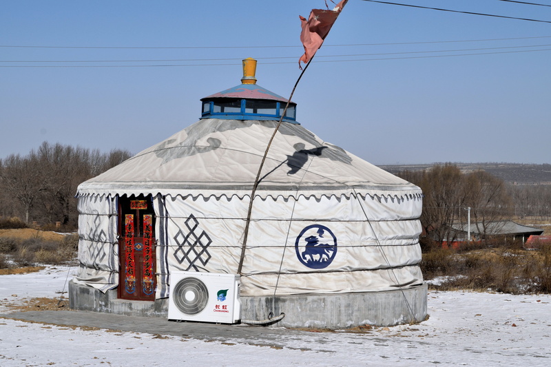snow, Inner Mongolia, autumn, no people, cold temperature, Travel, nature, Landscape, number, sky, scenic, transportation, land, mountain, China, 5K, day