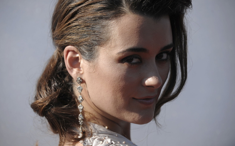actress backgrounds, cote de pablo, 4K, Download 3840x2400 Cote de pablo, brunette, face