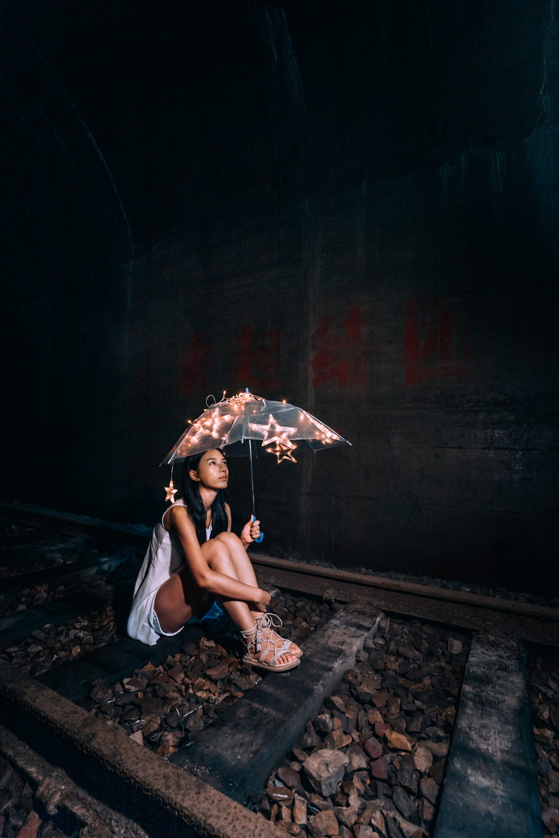 female, abstract, rain, adult, dream, elegance, train, smiling, dark, 4K, young Women, beauty, caucasian Ethnicity, sensuality, posing, fashion, one Person
