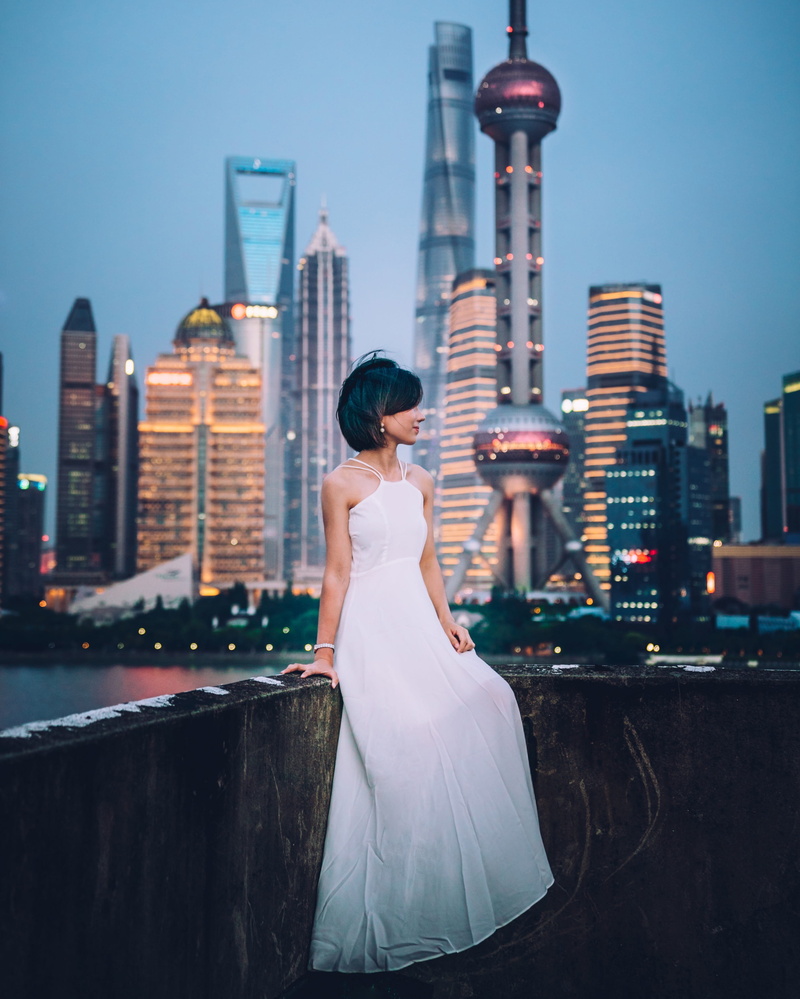 women, white, young Adult, romance, city, manhattan - New York City, building, celebration, woman, night, wedding, she, china, beauty, yiranding, happiness