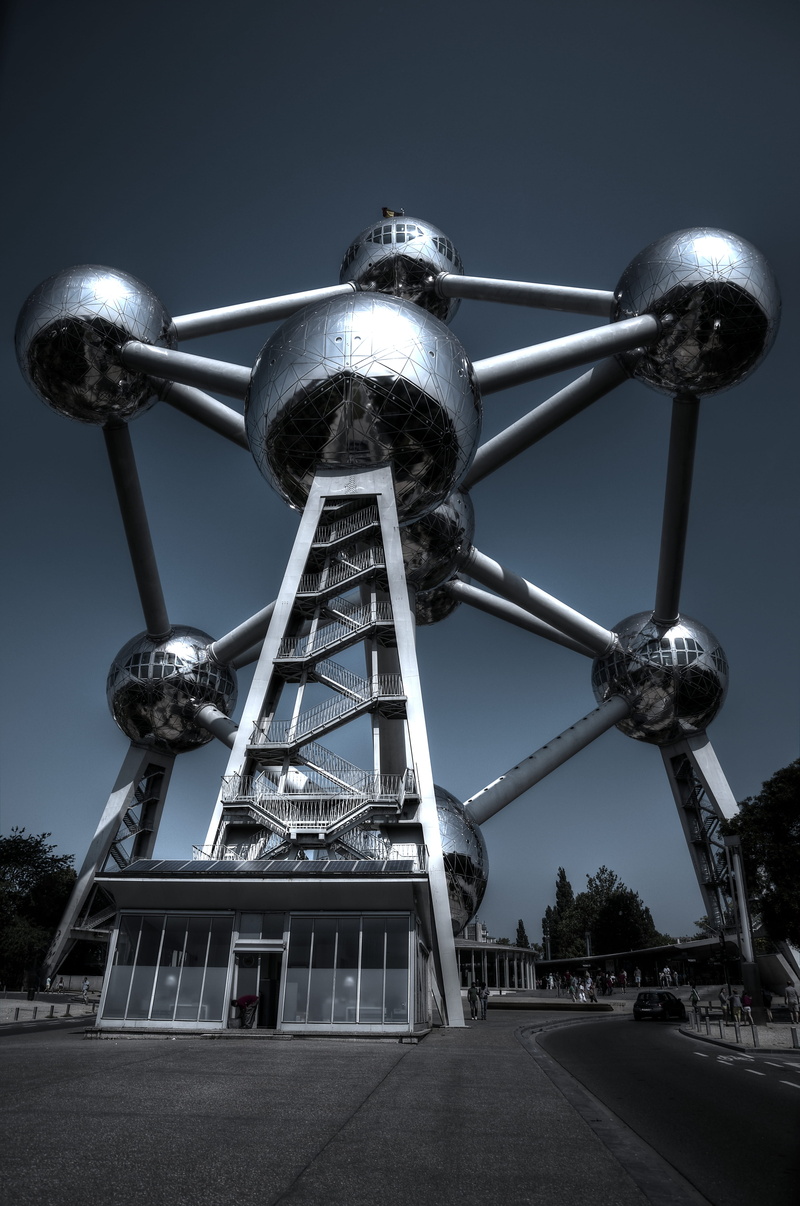built structure, belgium, transportation, road, architecture, monument, the way forward, travel, 4K, world exhibition, silver colored, nature, brussels