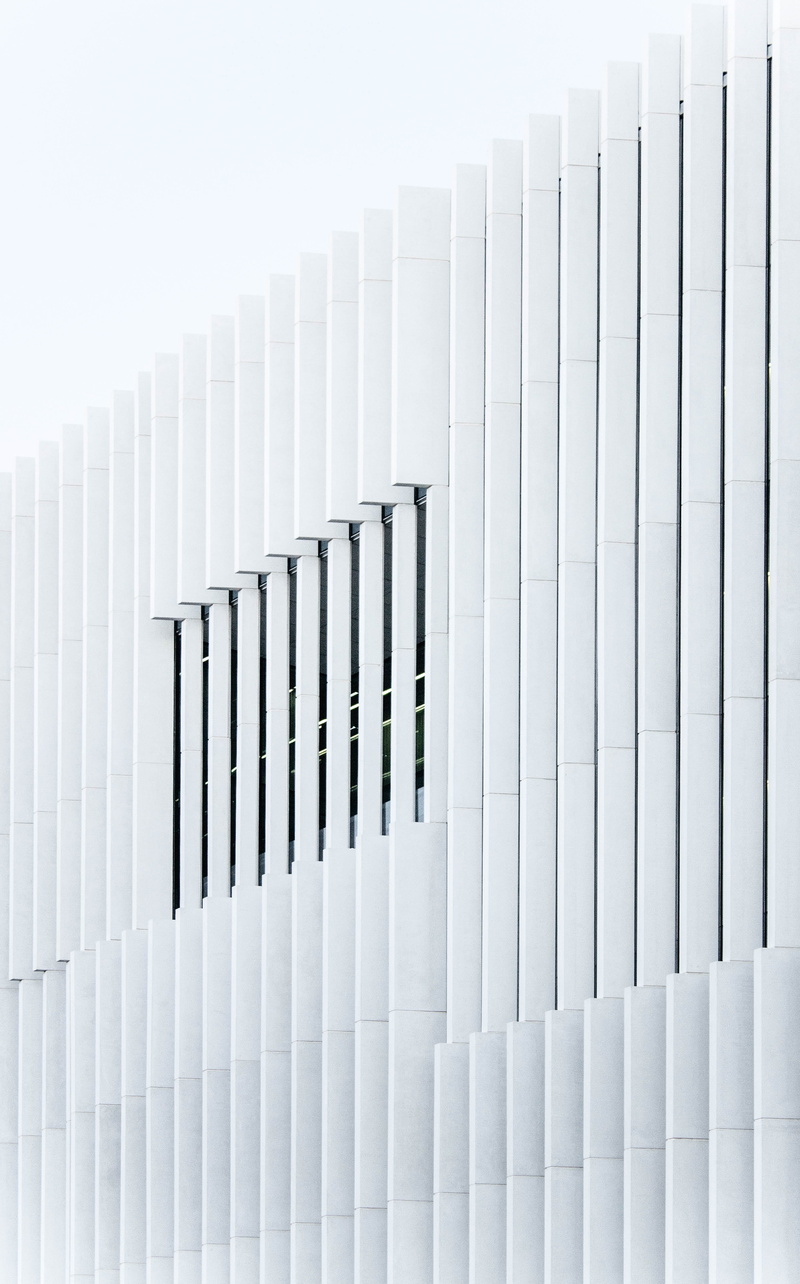 line, white background, portugal, in a row, architecture, indoors, fence, design, shape, white, lisbon, minimal, architectural, edp, sky, clean, pattern