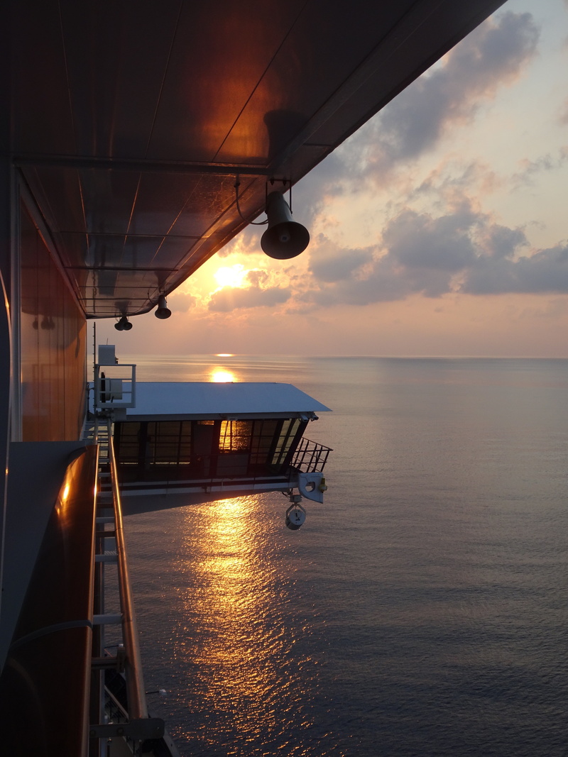 cruise ship, nautical vessel, relaxation, mood, water, sky, italy, ship, bridge, tourism, horizon over water, sunset, mode of transportation, horizon, beauty in nature