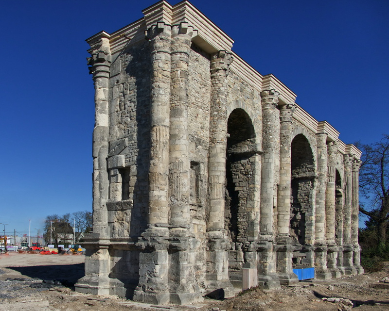 ruins, belief, the past, building exterior, column, history, housing, 4K, france, transportation, day, building, ancient, no people, built structure, old ruin