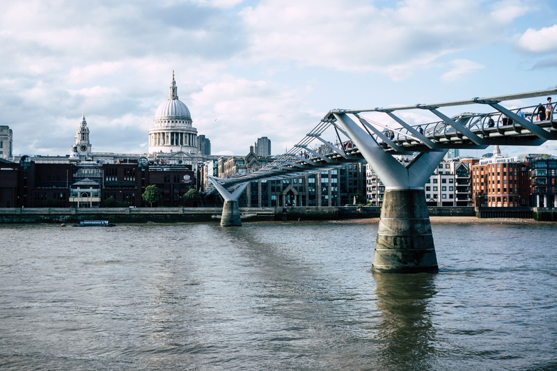 building exterior, cloud - sky, worship, photography, spire, united kingdom, day, city, london, 2K, sky, water, architecture, building, bridge - man made structure