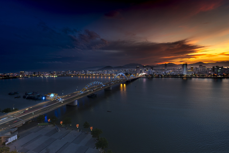 architecture, waterfront, night, citylights, no people, backlit, city, harbor, sunset, nature, golden hour, panoramic, travel, downtown, gray, evening
