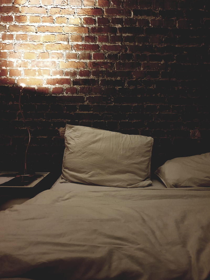 4K, interior design, lamp, belgium, wall, domestic room, relaxation, pillow, indoors, living room, comfortable, brick, couch, herdersstraat 26, bedroom