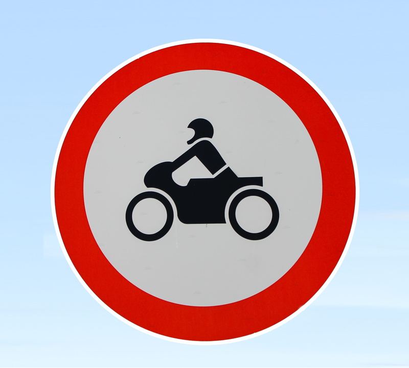 day, red, ban, forbidden, communication, warning sign, information symbol, Motorcycle, circle, 2K, black color, sky, no people, guidance, outdoors, representation