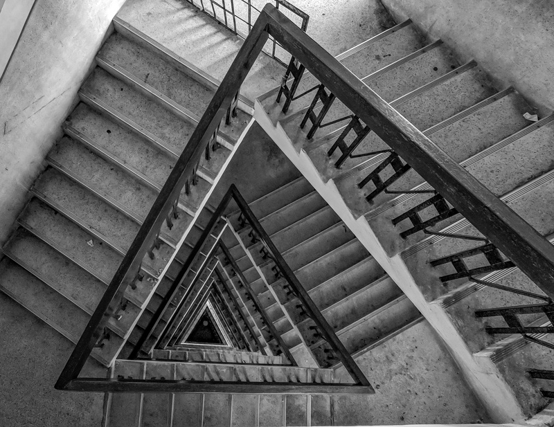 wood, steps, vintage, no people, directly above, light, stairs, indoors, spiral staircase, high angle view, art, day, pattern, contemporary, architecture