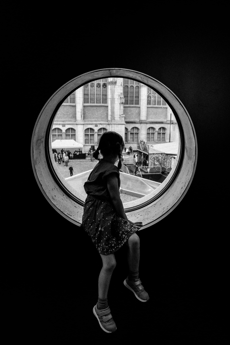 photographing, one person, architecture, geometric shape, lifestyles, built structure, leisure activity, zürich, photography themes, mirror, switzerland