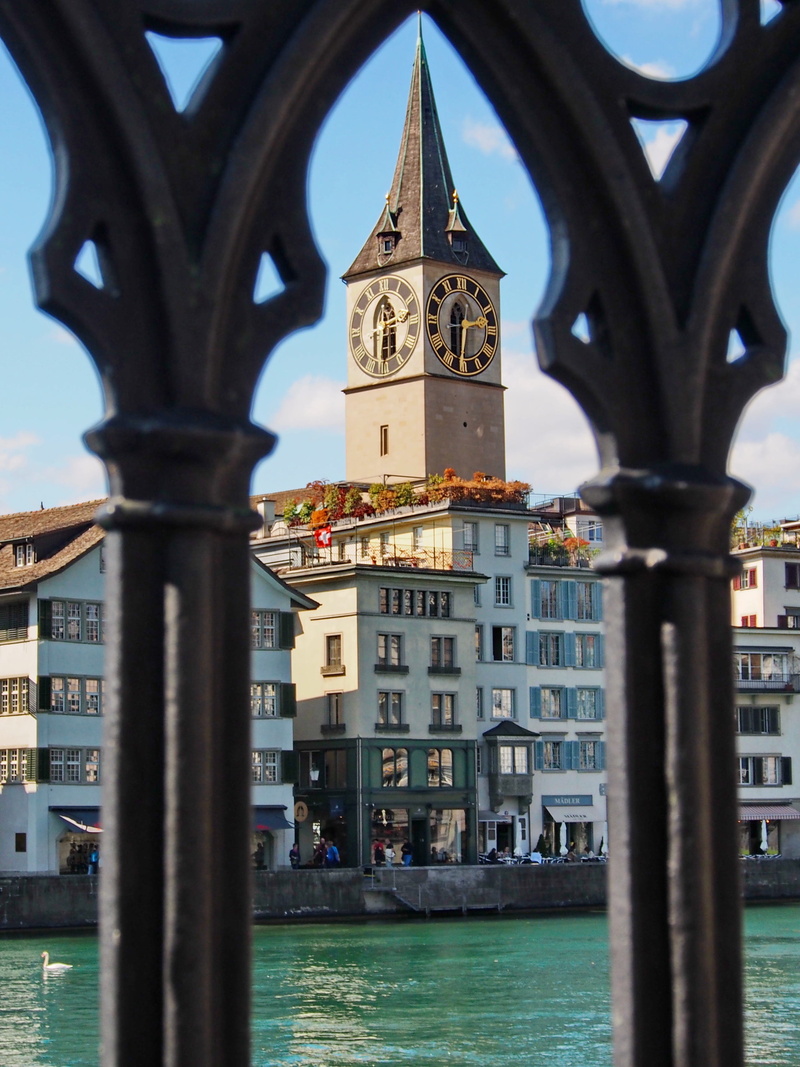 tower, switzerland, no people, architectural column, built structure, place of worship, building, tourism, water, arch, city, 2K, architecture, building exterior