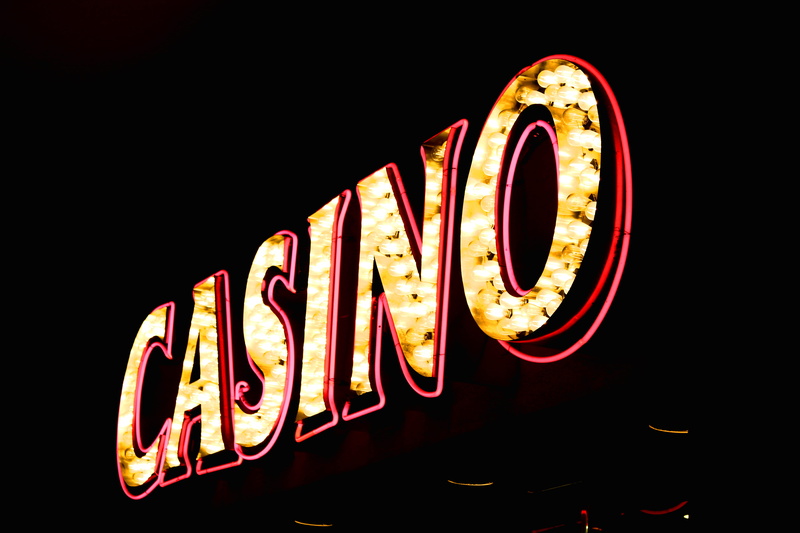 gambling, movie theater, neon sign, communication, symbol, low angle view, accessories, nightlife, 5K, arts culture and entertainment, sign, copy space