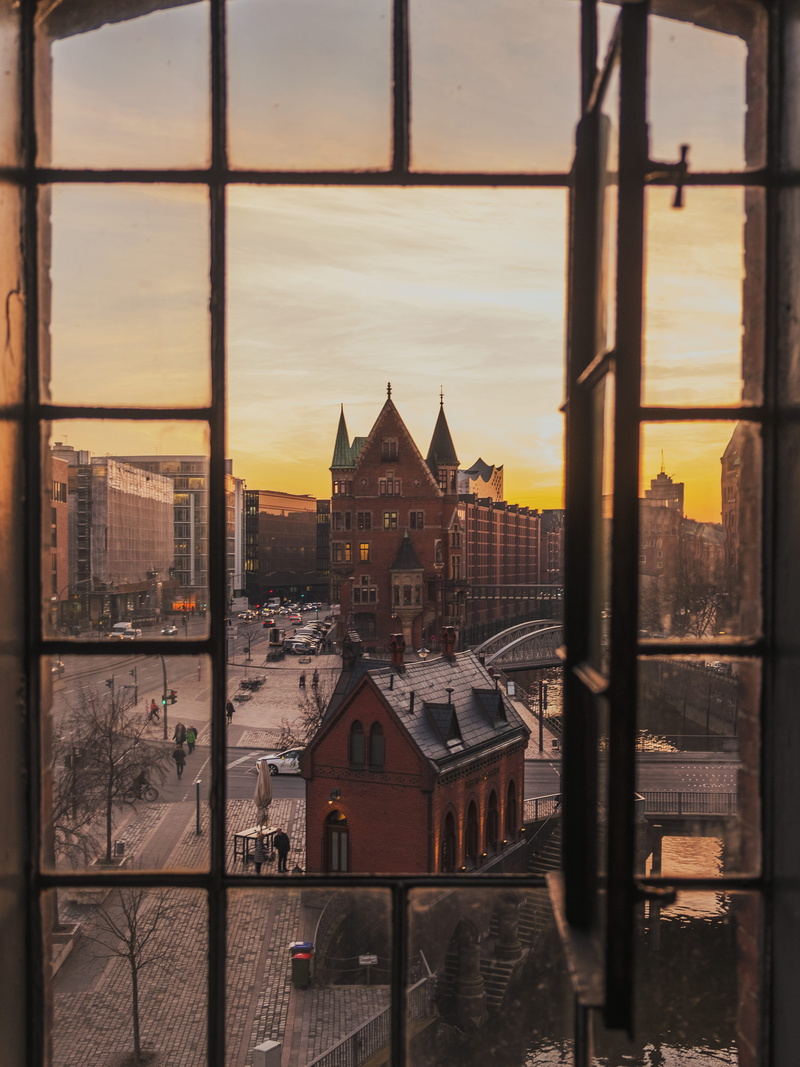office building, human, built structure, spire, hamburg, tower, building, building exterior, hafencity, germany, spirituality, residential district, daytime