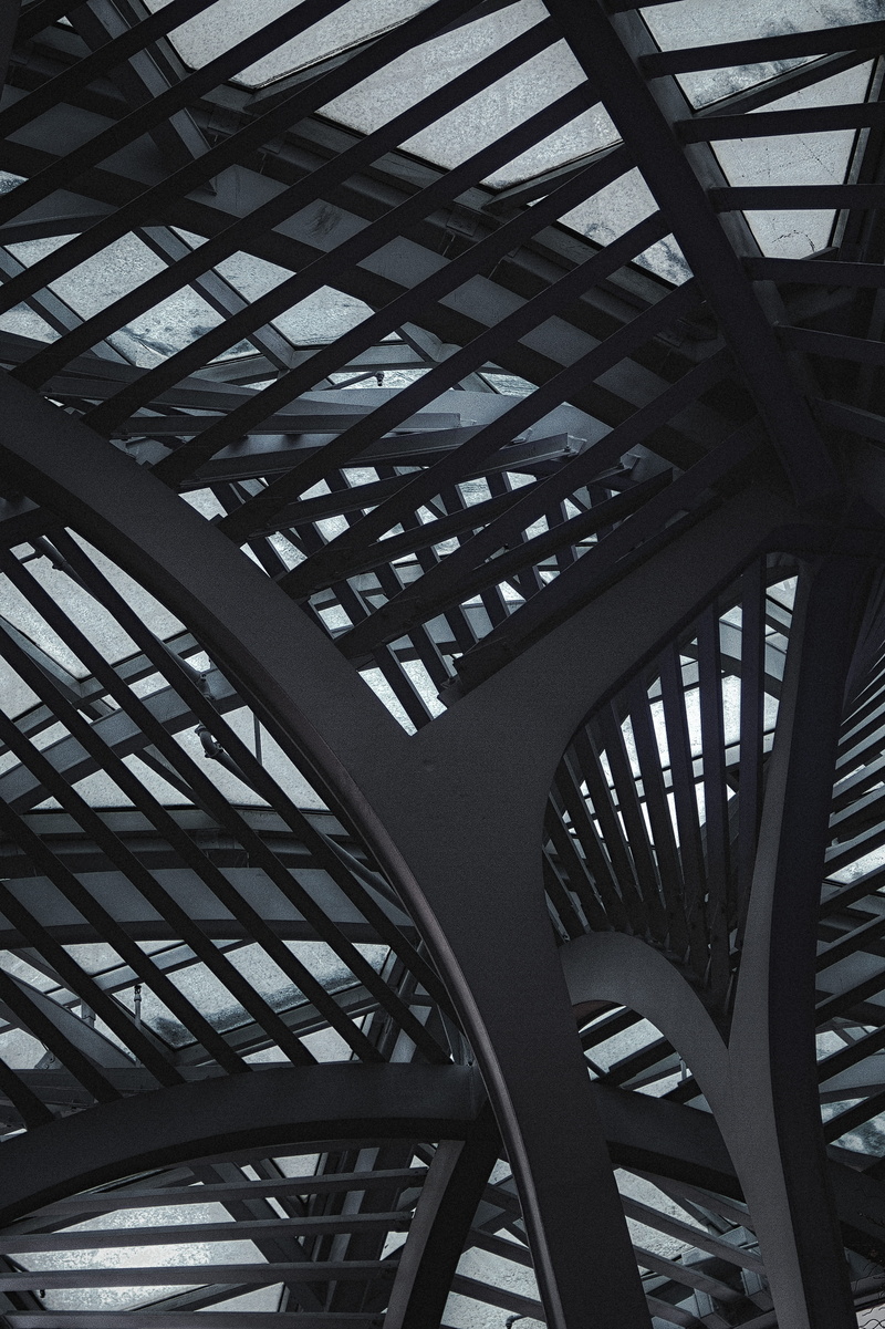 architecture, low angle view, skylight, scaffolding, day, full frame, porch, patio, clock, pattern, modern, nature, toronto, building, architecture and art